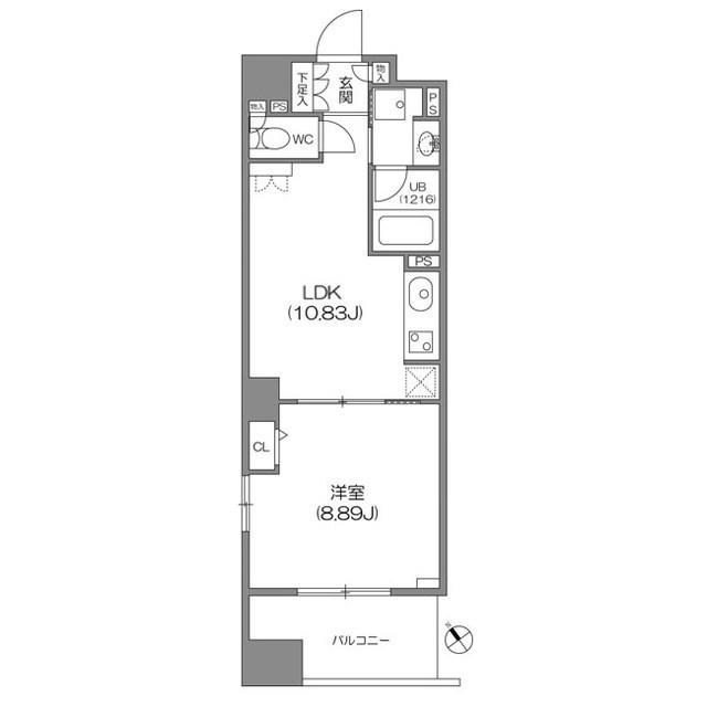 ルクレ新川レジデンス 間取り図