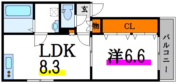 ルミエール南  間取り図