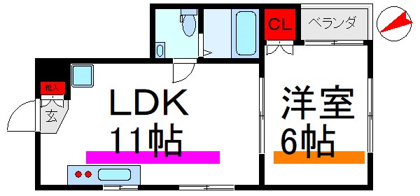 メゾン宏和A  間取り