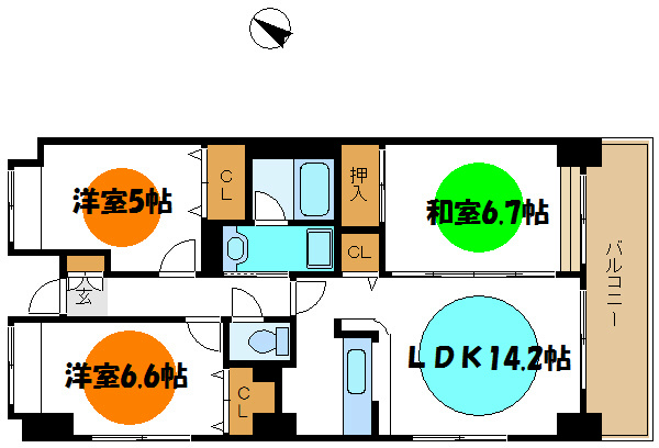 アスコット  間取り図