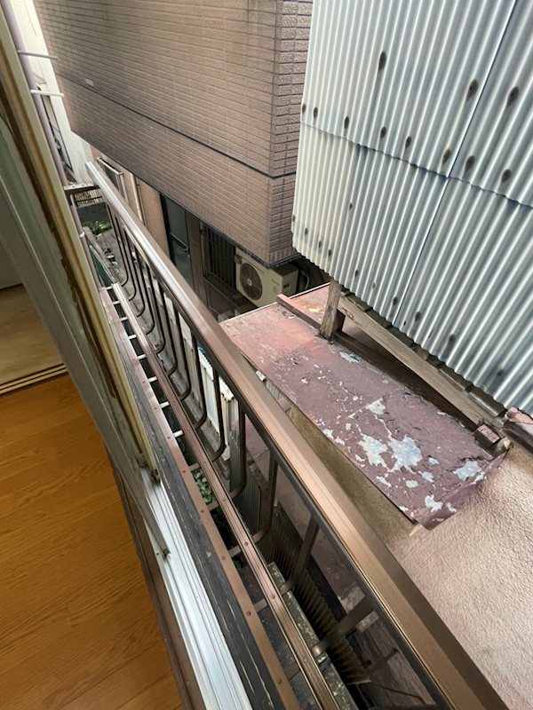 楢原荘  ベランダ