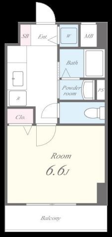 ジェイズクレイドル 702号室 間取り