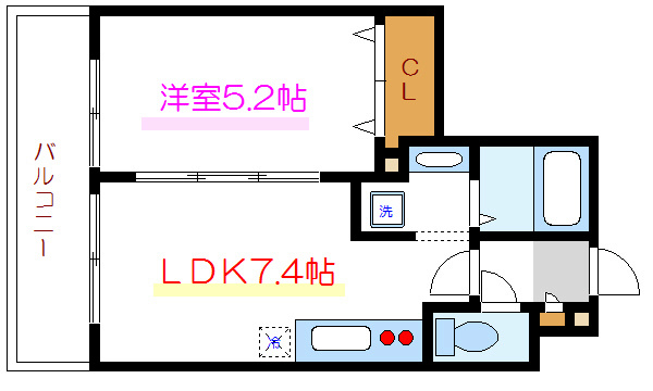 ルークス冬木  間取り