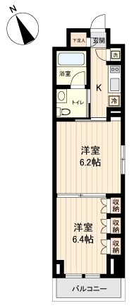 プラティーク清澄白河  間取り図