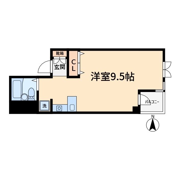 プロシード町屋      302号室 間取り