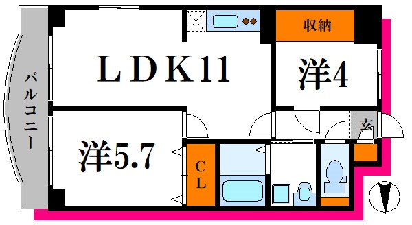 サンモール四季Ⅱ 301号室 間取り