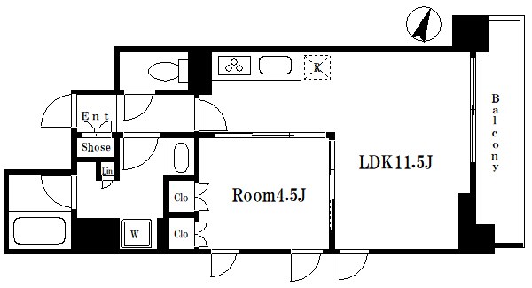 セレサ東日本橋 間取り図