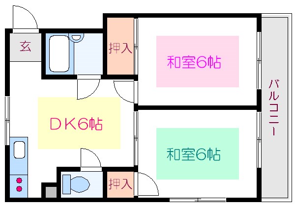 パレドール芙美 間取り図