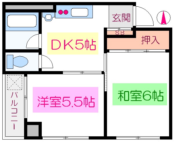 清澄マンション   間取り