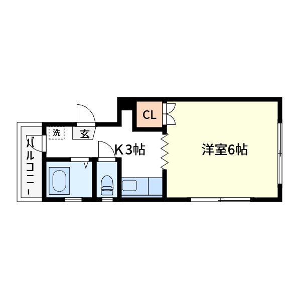 マロンコーポ 302号室 間取り