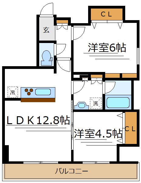 フュージョナル北綾瀬 間取り