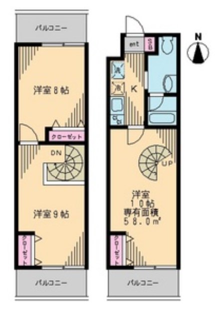 森下ツインキャッスル　S棟  間取り図