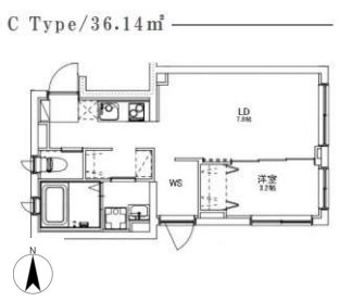 CASA　SALUTE　TOYOCHO  間取り