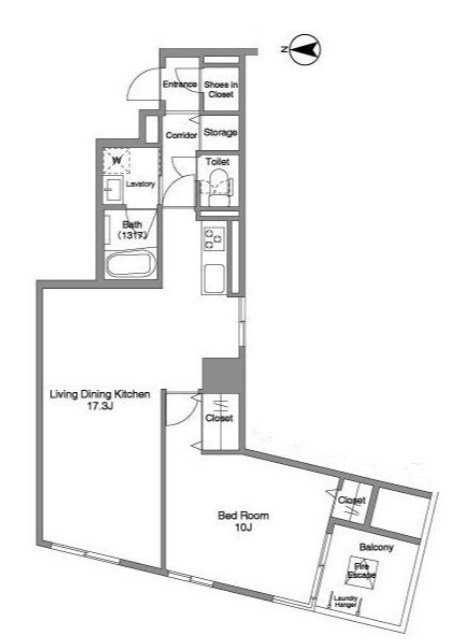 コンフォリア銀座EAST 間取り