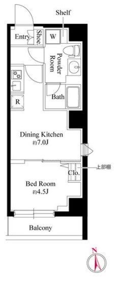 グランパセオ日本橋イースト   間取り