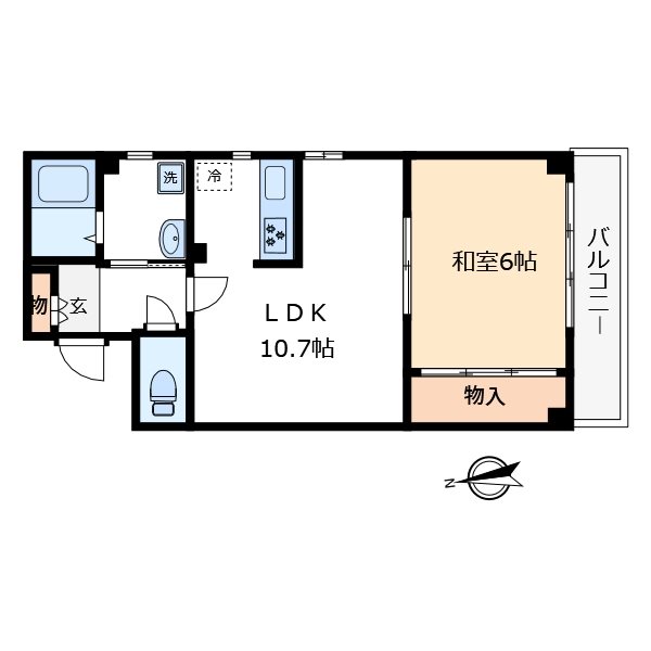 コスモプレイス西小岩  間取り