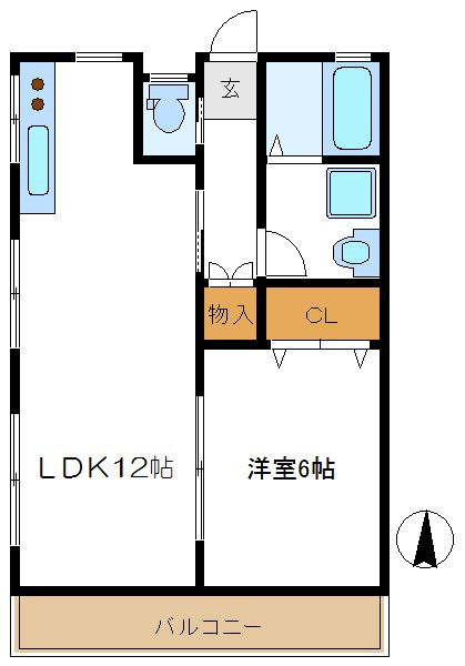 文花ハイツ 間取り図