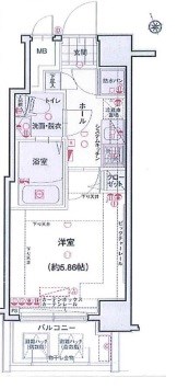 エクセリア門前仲町 間取り
