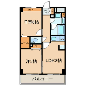 エスポワール江戸川 間取り図