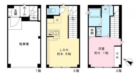 佃３丁目貸家 間取り