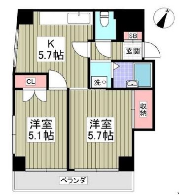 寺井ビル     間取り
