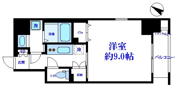 グランカーサ日本橋浜町 間取り