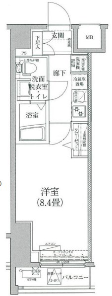 アイルイムーブル深川  間取り図