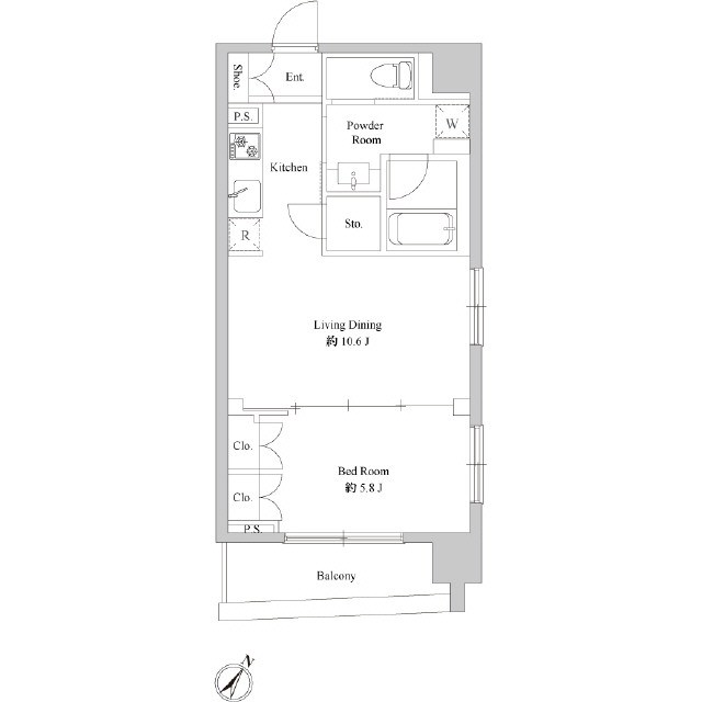 ドゥーエ日本橋浜町  間取り図