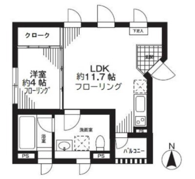 ダイチアパートメント南小岩 301号室 間取り