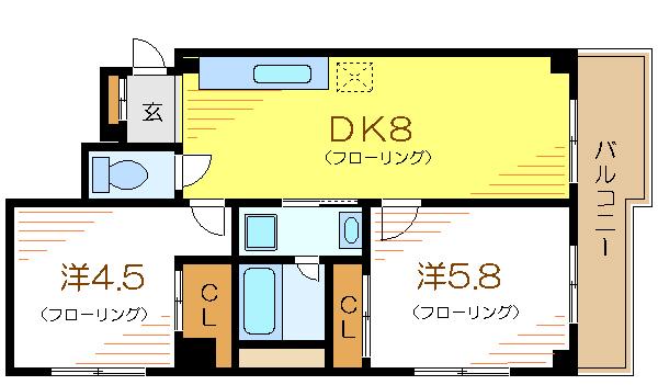 スカイライト瑞江 間取り