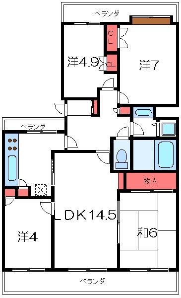 西葛西パーク・ホームズ 間取り