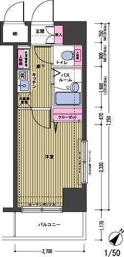 トーシンフェニックス日本橋三越前 間取り