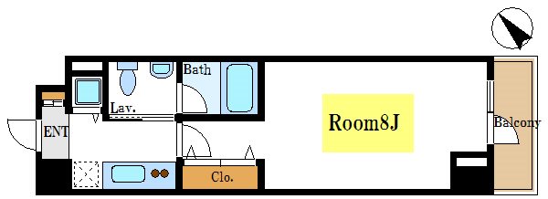 ルクレ日本橋馬喰町 間取り図