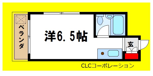 高台コーポ 間取り図