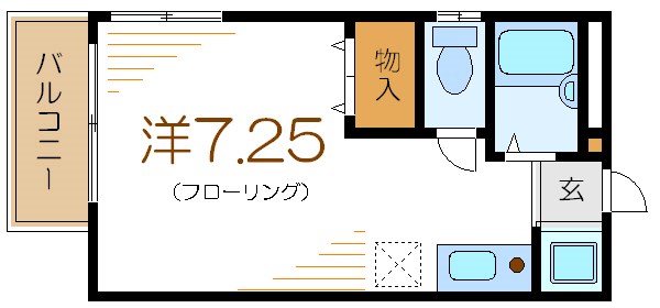 メゾンティーグルB棟 201号室 間取り