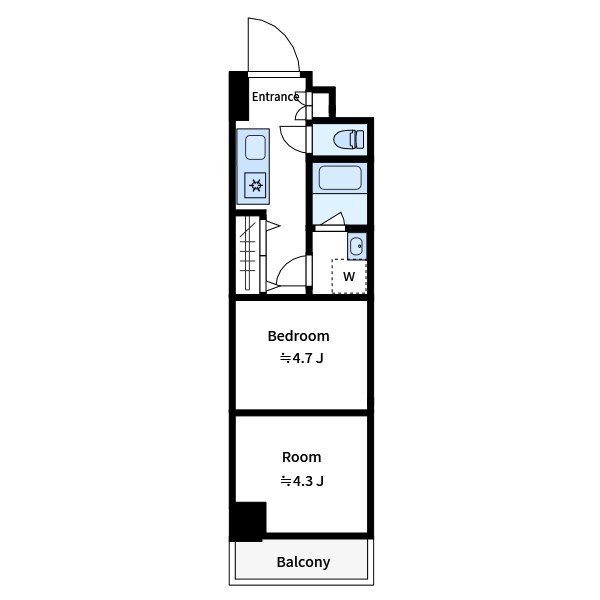ラフィスタ新小岩Ⅲ   間取り