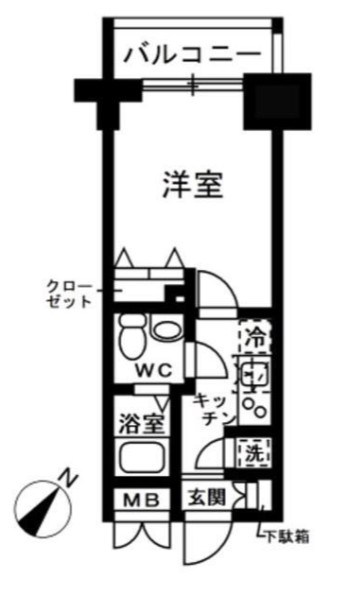 レジディア日本橋人形町Ⅱ  間取り