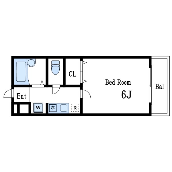 カーサ・ディ・パルコ  201号室 間取り