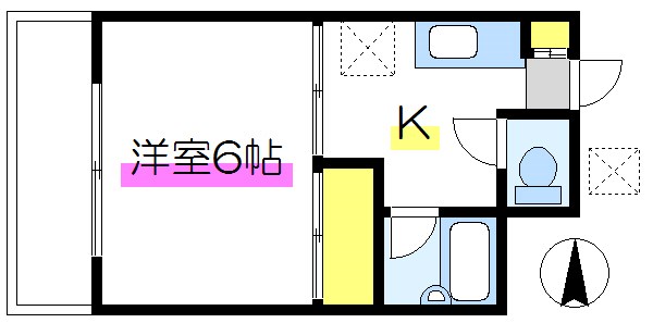 第１ドルチェ西葛西  106号室 間取り