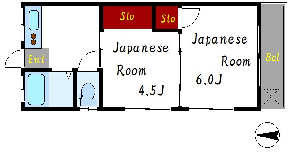 コーポ長谷川 102号室 間取り