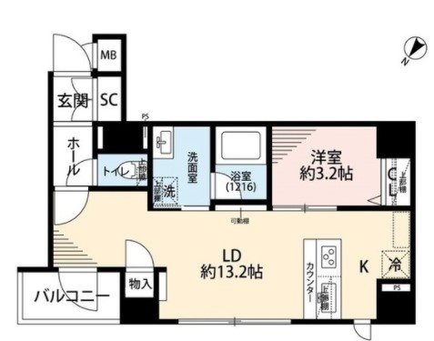 プレールドゥーク日本橋浜町 間取り