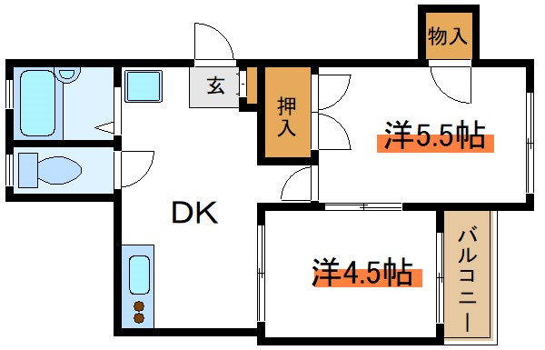 タナカハイツ  間取り