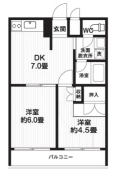 Ｔ&rsquo;ｓ　ｇａｒｄｅｎ大島 間取り