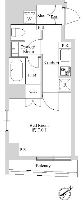 エルスタンザ日本橋久松町 間取り図