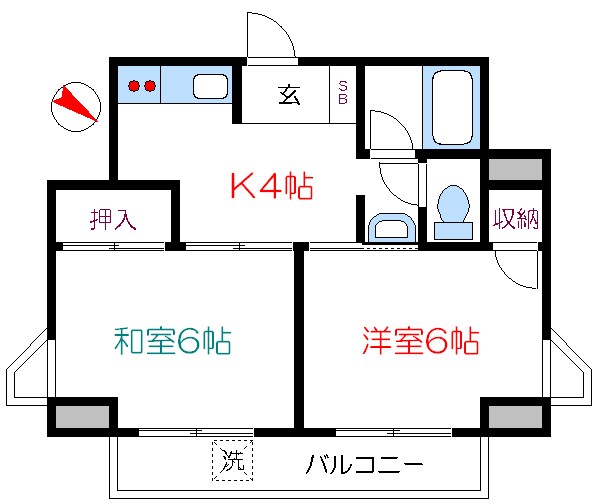 クリスタル3  間取り