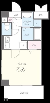 クローネ住吉  間取り図