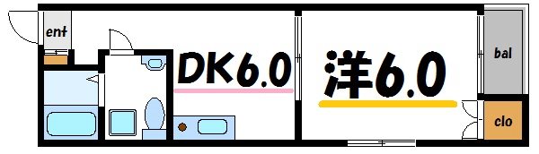 シルベール船堀 301号室 間取り