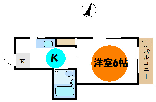 ＹＫマンション  間取り図