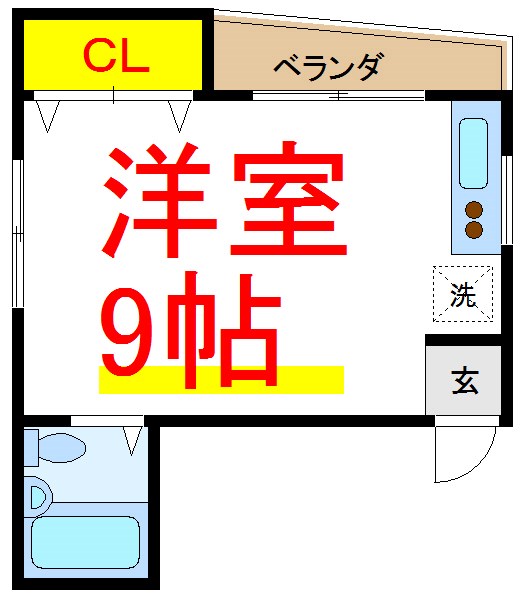 ハイム栄Ⅲ   間取り