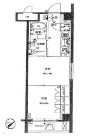 フィース水天宮前   間取り図